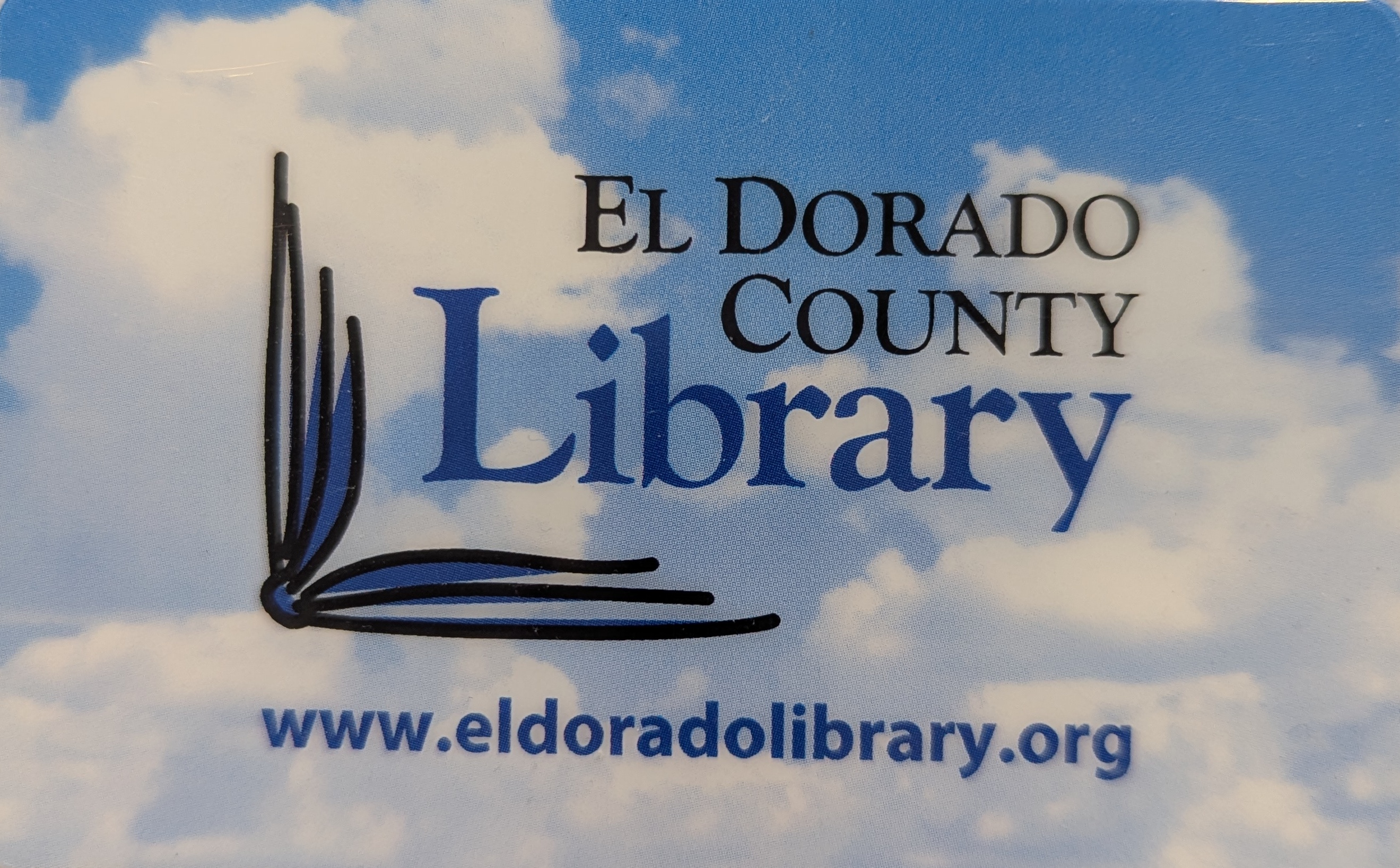 Library card from El Dorado County Library