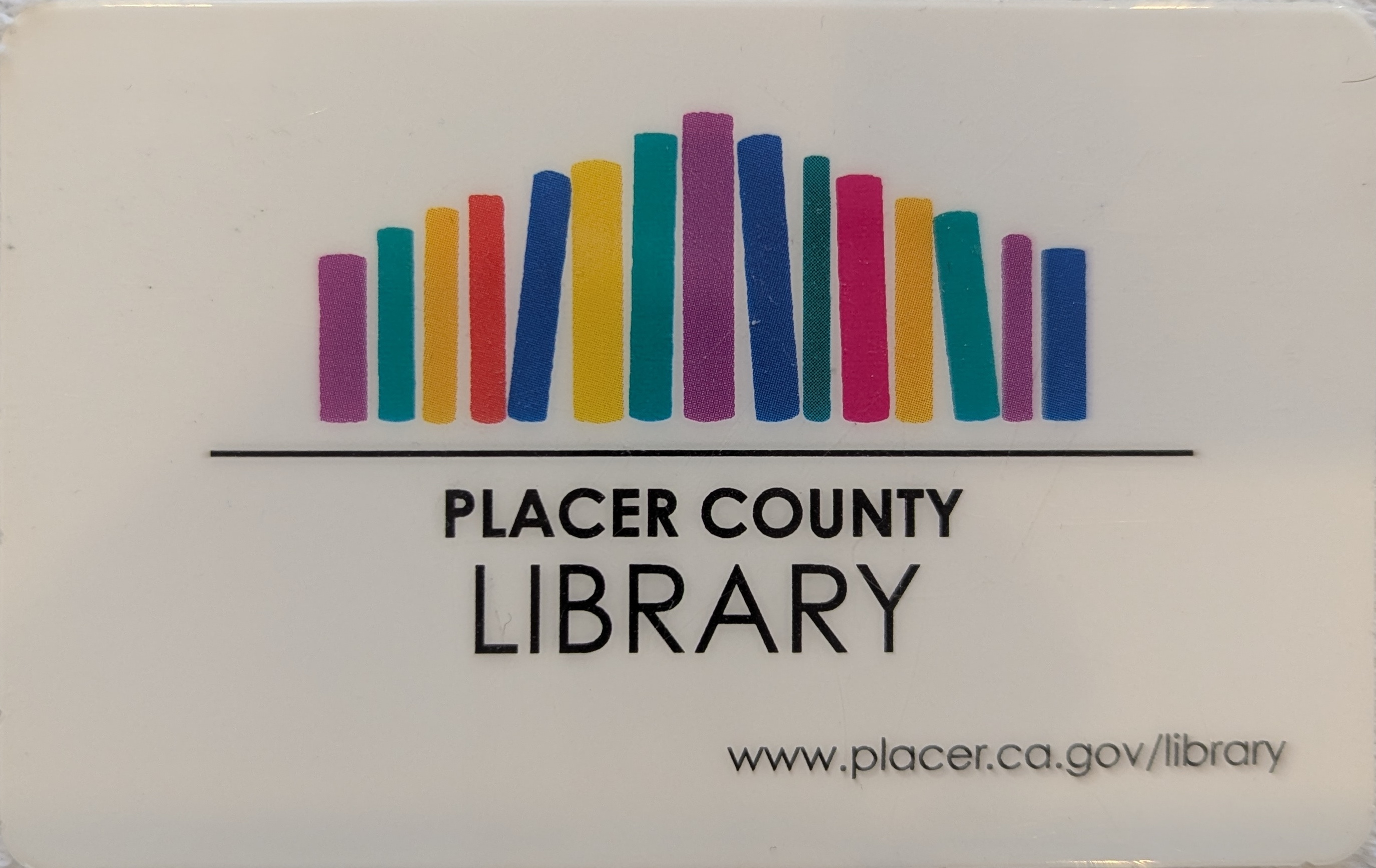 Library card from Placer County Library